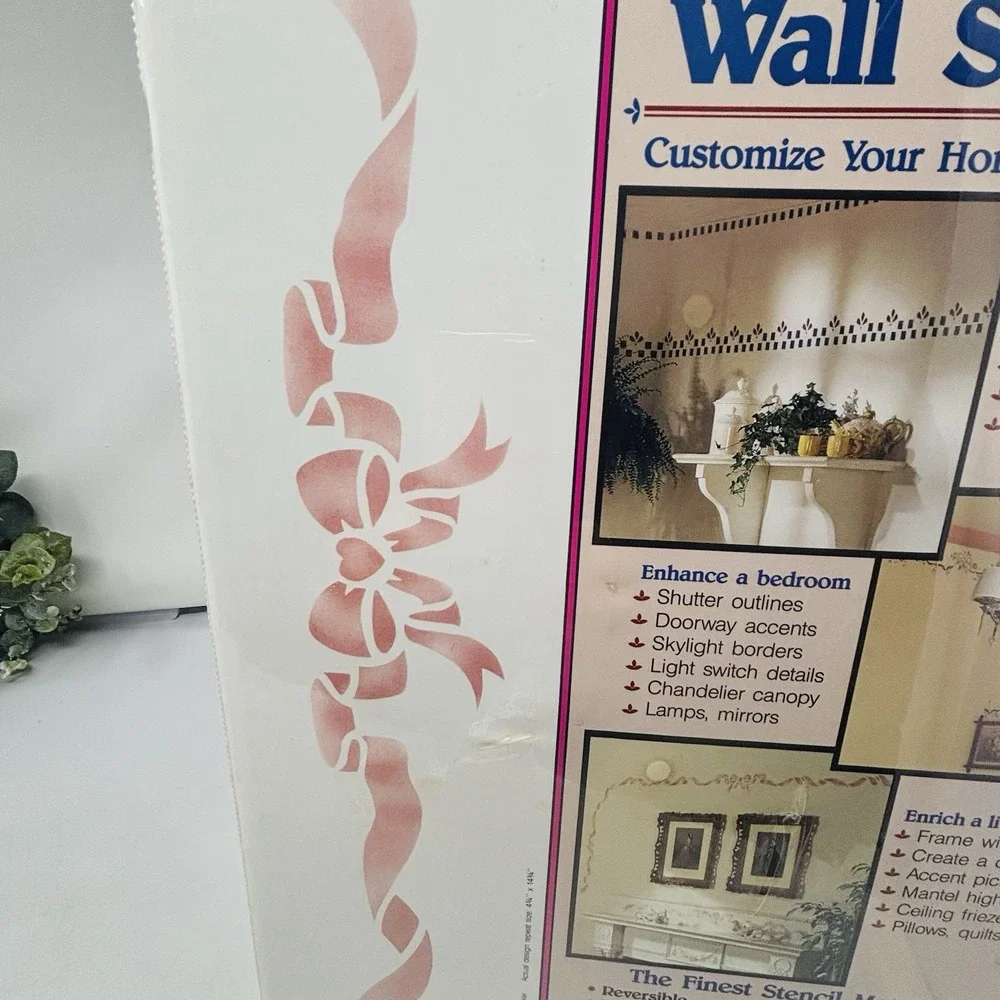 Stencil Décor Pre-Cut Decorator Wall‎ Stencil Sweetheart Ribbon 26603